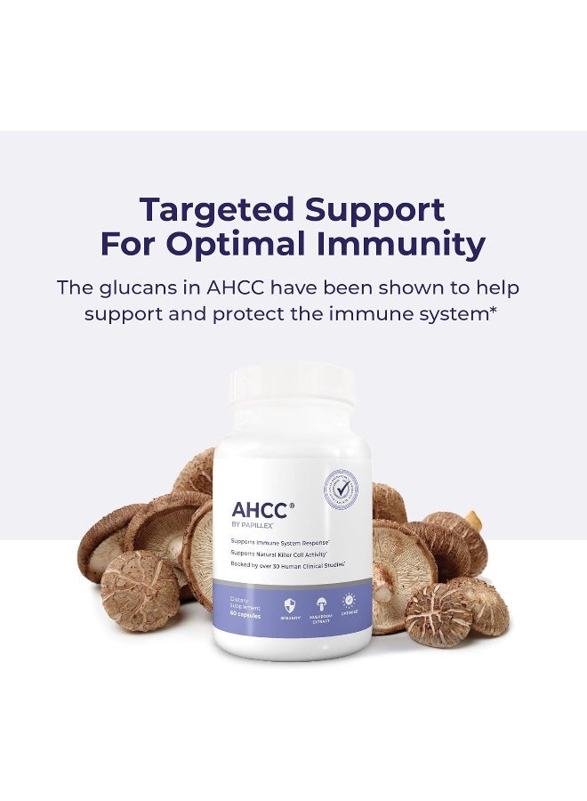 Papillex AHCC Supplement - Maximum Strength - Natural Immune Support Extract - Maintains Natural Killer Cell Activity - 20+ Human Research Studies - 60 Veggie Capsules (3 Pack) - Image 3